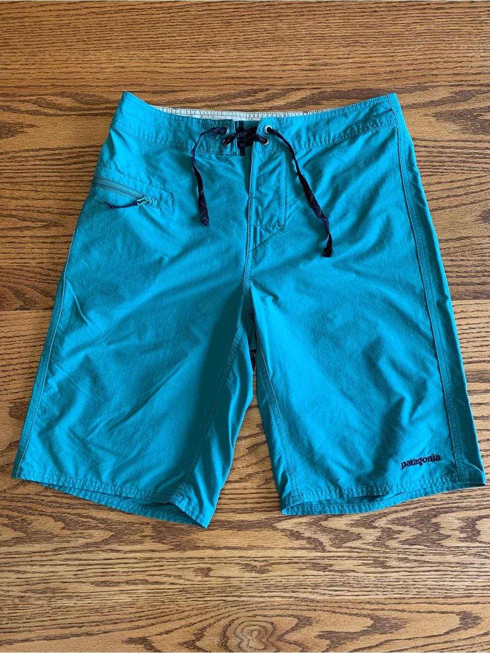 Patagonia Men's Teal Blue Board Shorts Swim Trunks